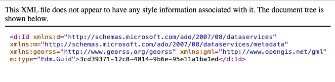 A screenshot showing some code from an example Teams site. The code includes the site's ID.